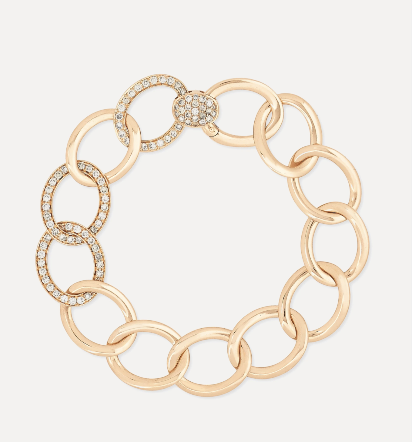 Tango bracelet in 18k rose gold with diamonds