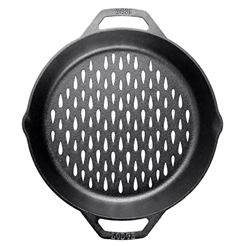 Cast Iron Grill Basket with Dual Handles
