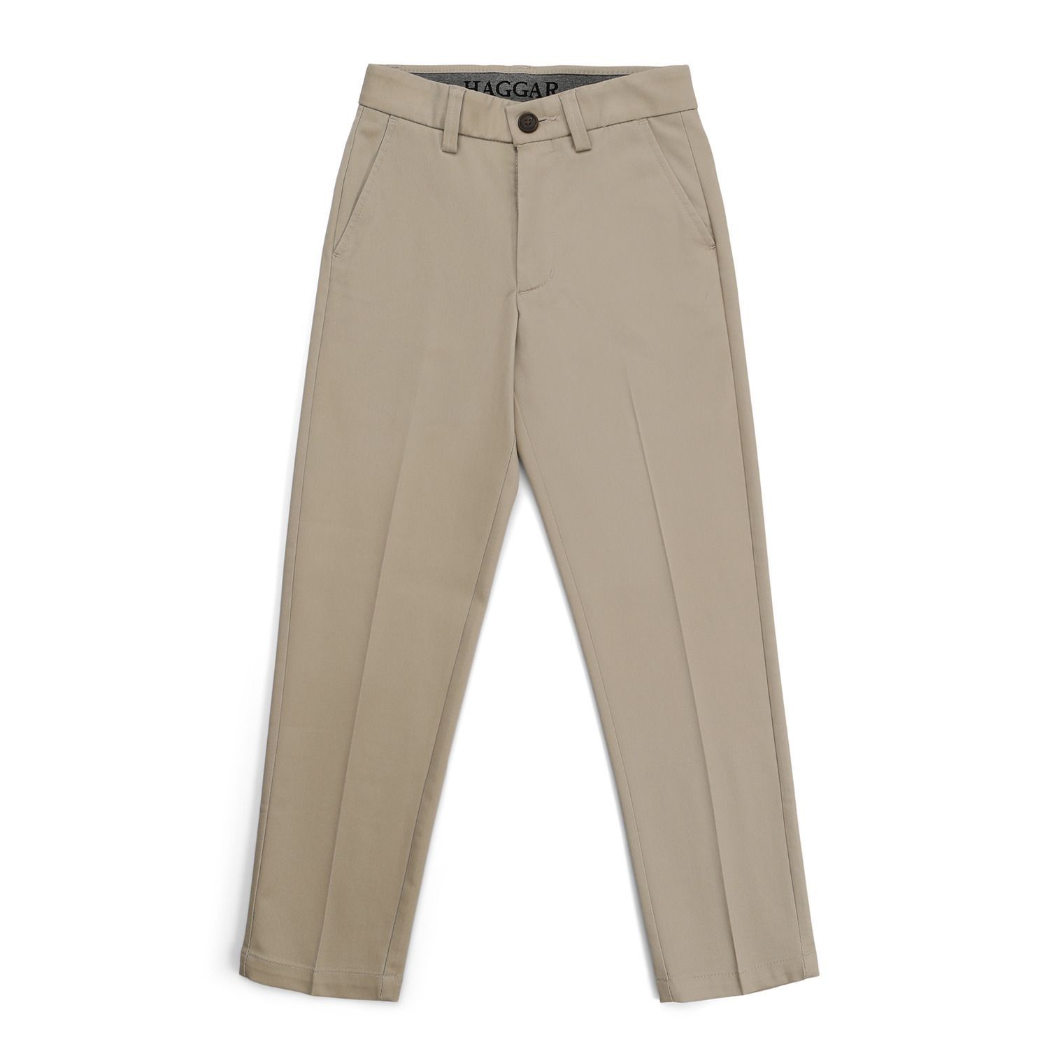 No-Iron Slim-Fit Khaki Pants