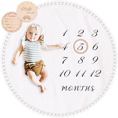 Baby Milestone Monthly Blanket