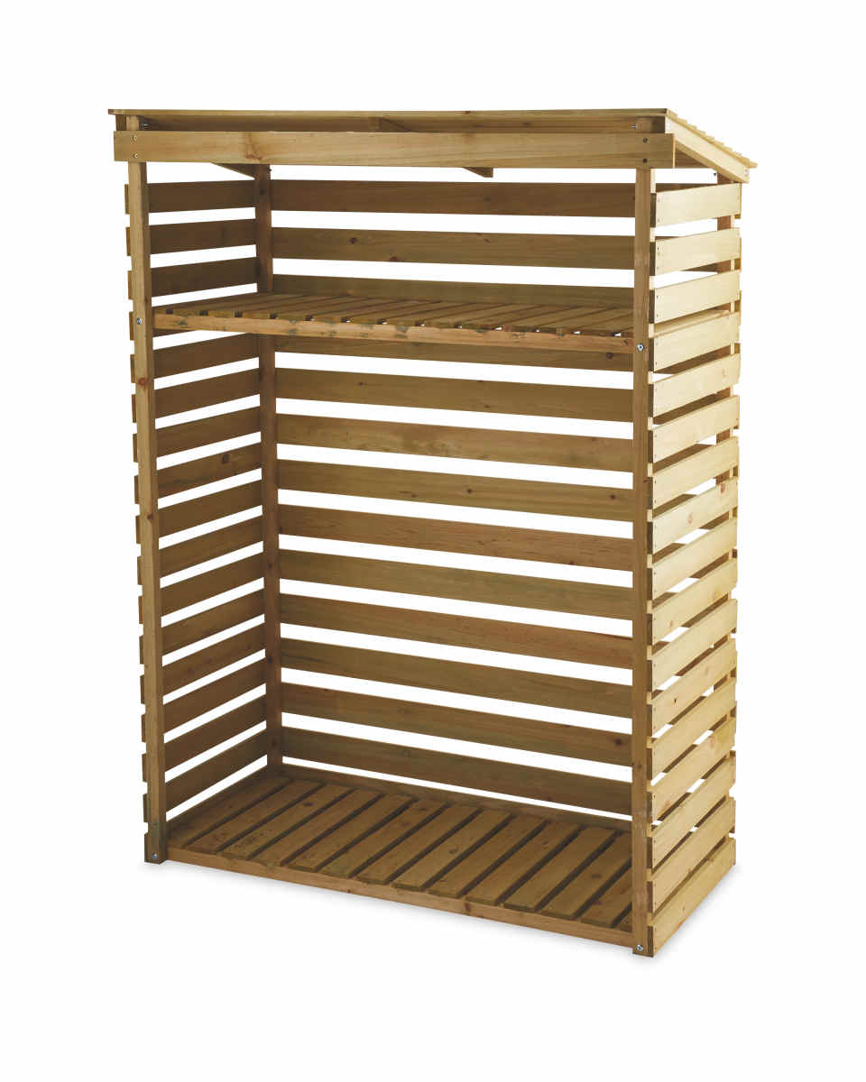 Garden Wooden Log Store