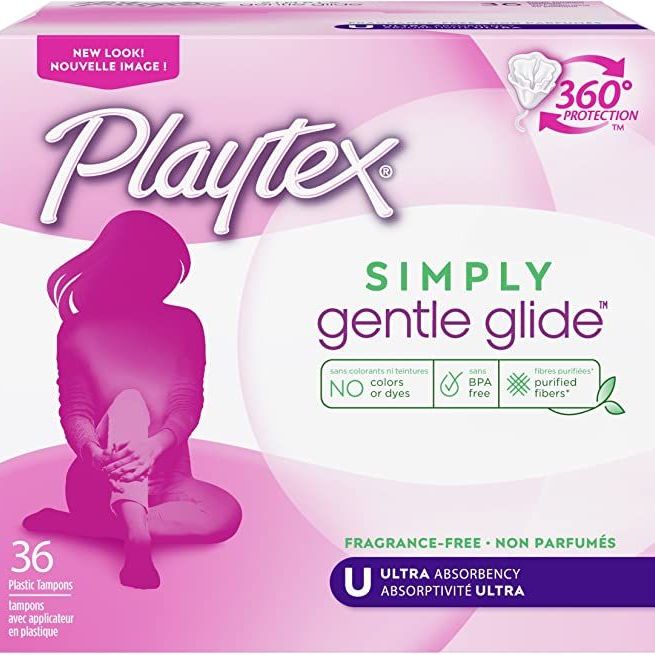 Tampax Pure Cotton 100% Organic Cotton Core Tampons Super Absorbency  Unscented, 24 count - Foods Co.