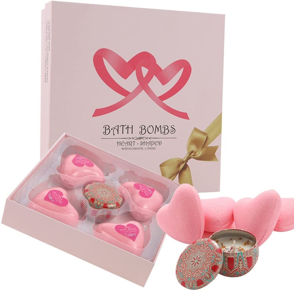 Bath Bombs with Scented Candle
