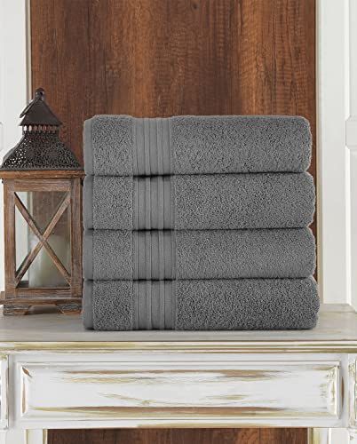  lvse- 1 Pack Luxury Oversized Euro Bath Towel-Brown- 100%  Egyptian Long-Staple Cotton- 80x150cm-609GSM- Thick Fluffy Soft Absorbent  for Bathroom Daily (Pack of 1, 80x150cm,730g, Brown) : Home & Kitchen