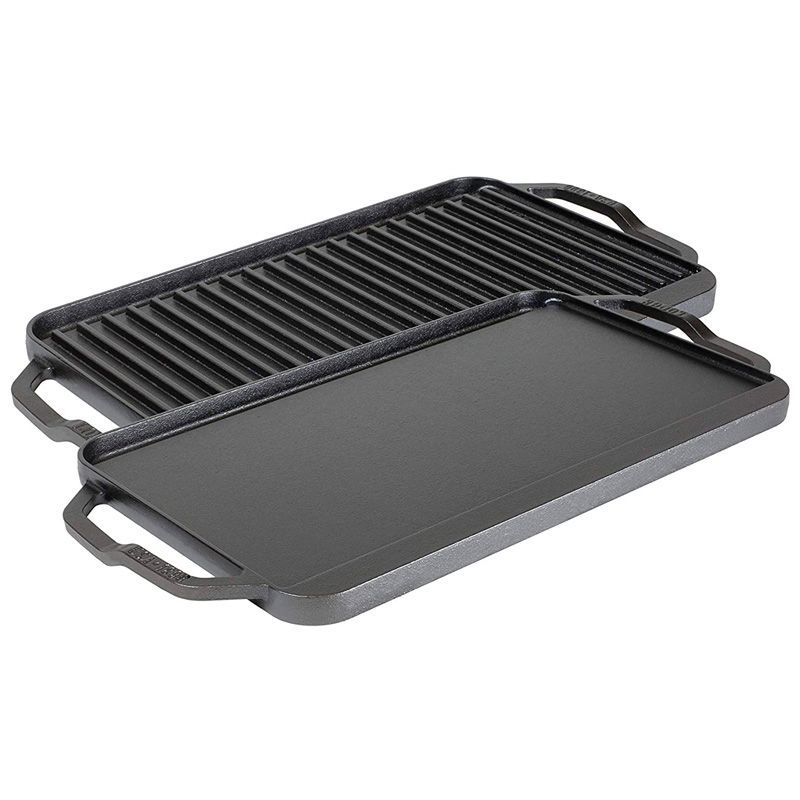 Lodge Cast Iron 10.25 Inch Cast Iron Grill Pan - Seasoned with Natural Oil  - Even Heating - Versatile for Oven, Stove, Grill, Campfire in the Grill  Cookware department at