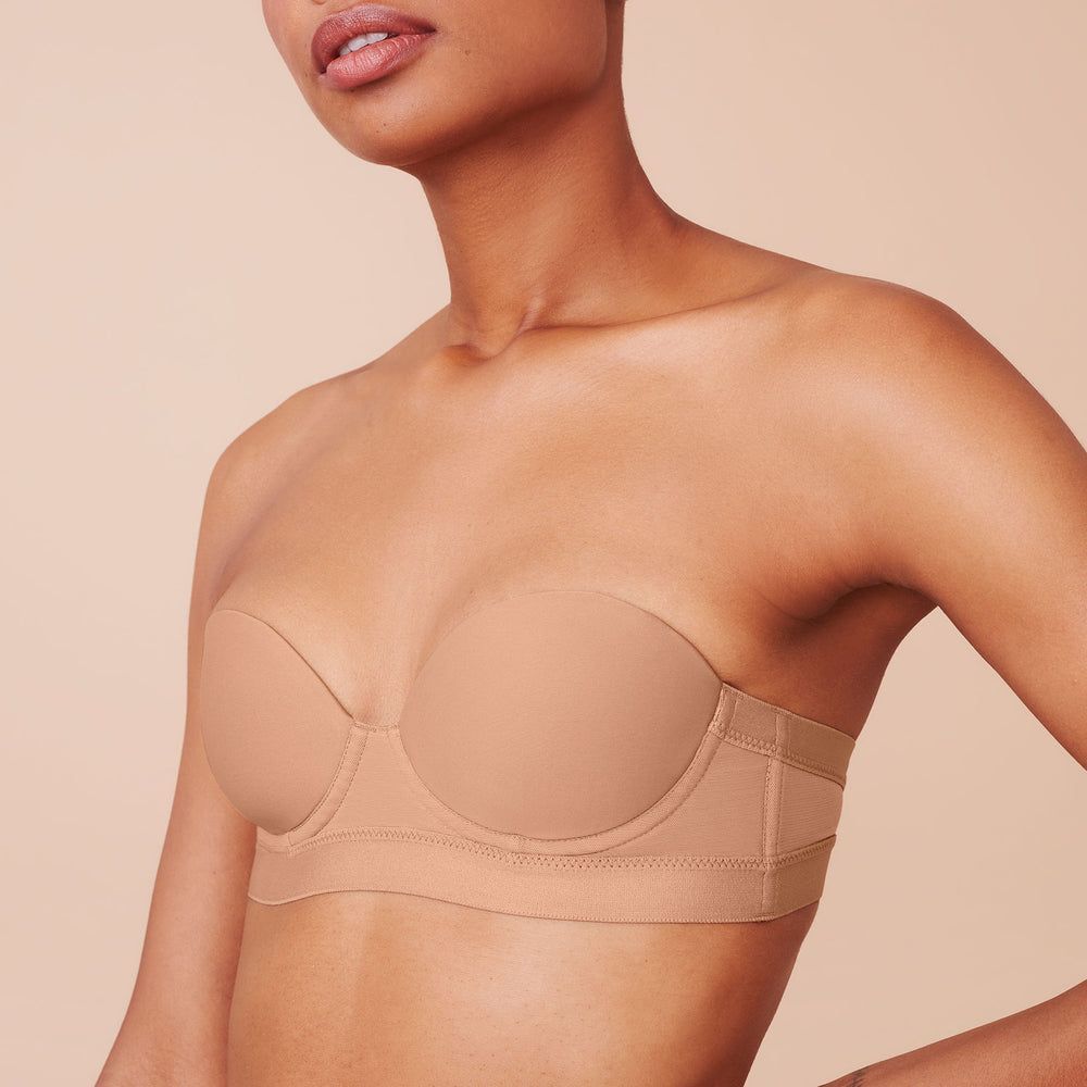 Low front online strapless bra