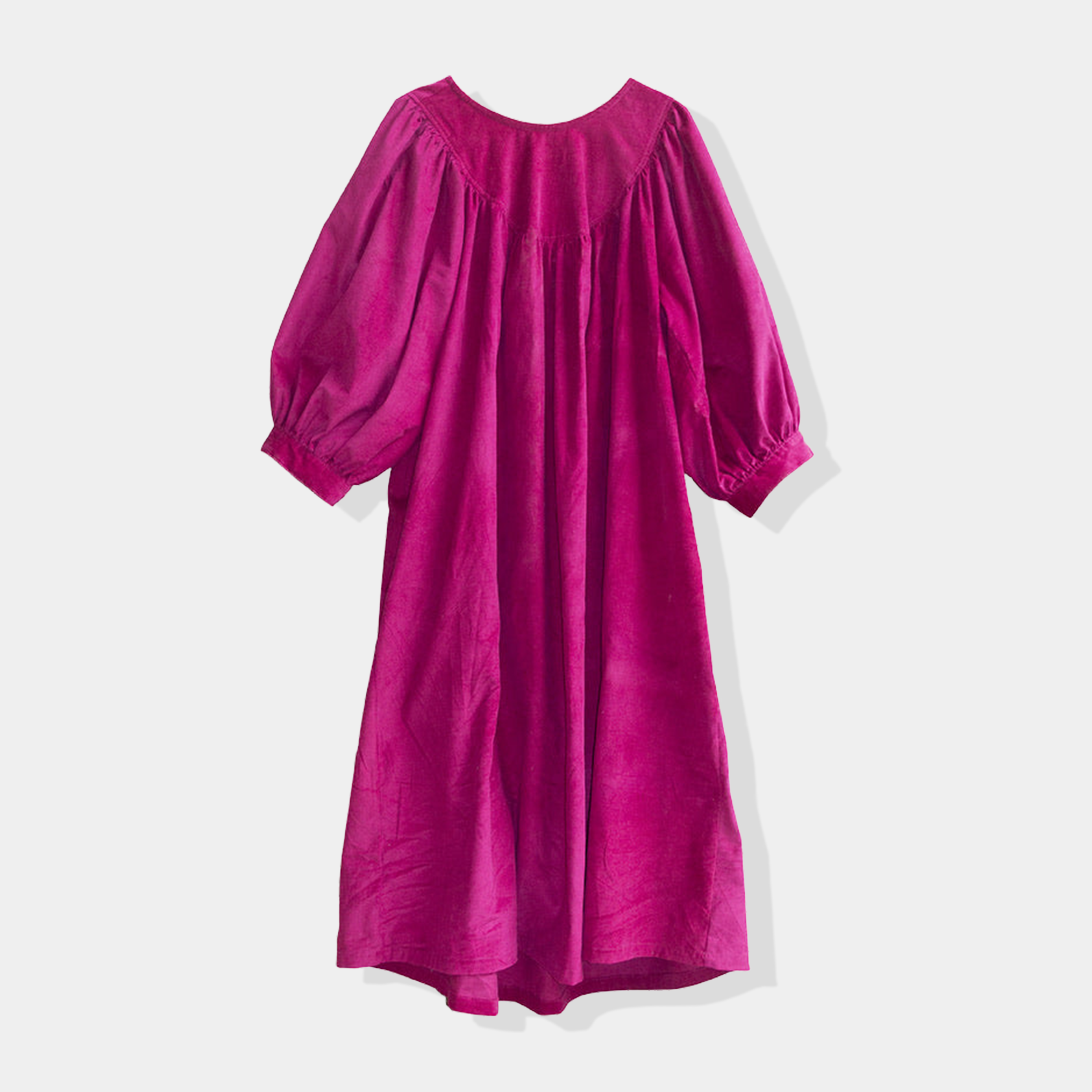 Brienne Dress in Raspberry Corduroy