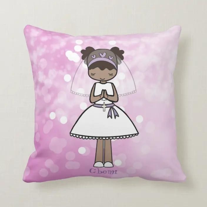 Personalized First Communion Day Cushion