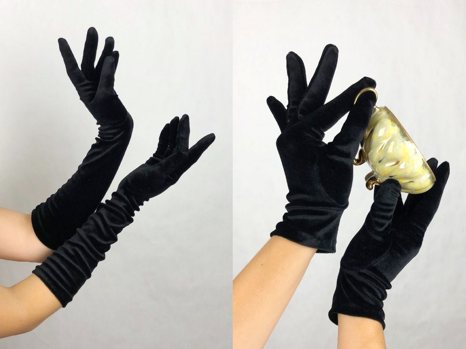 Black opera deals gloves