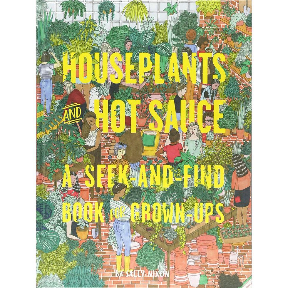 ‘Houseplants and Hot Sauce: A Seek-and-Find Book for Grown-Ups’ by Sally Nixon