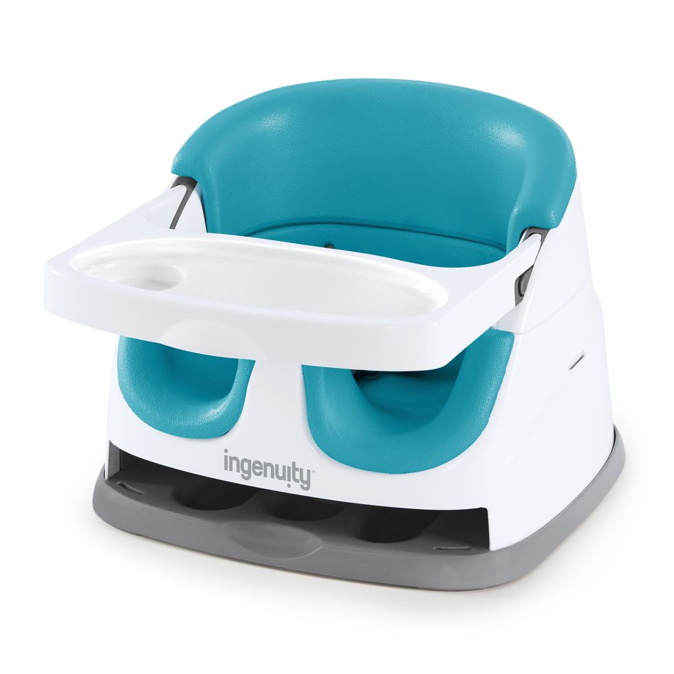 2-in-1 Booster Feeding and Floor Seat With Self-Storing Tray
