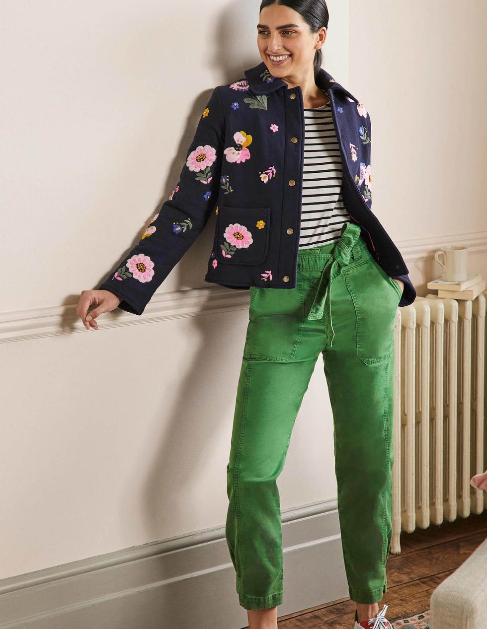 Belted Chino Trousers