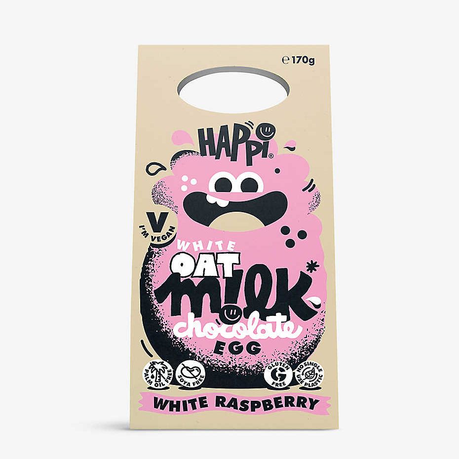 Happi White Oat M!lk raspberry chocolate Easter