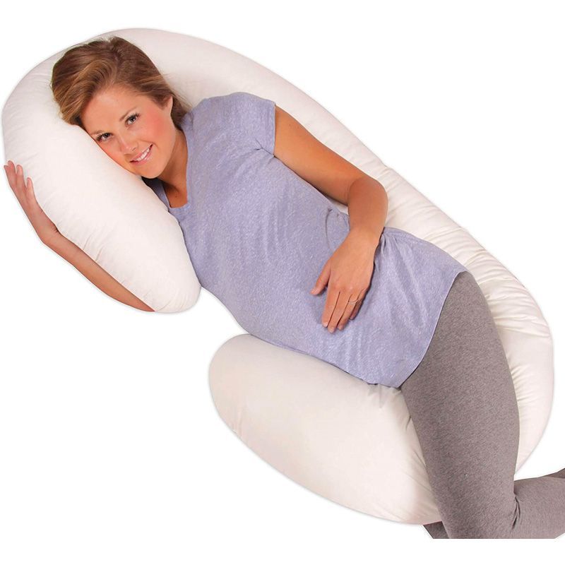 Organic Pregnancy Pillow, Body Pillow, Maternity Pillow, Breastfeeding  Pillow, Full Body Support Pillow, U Shaped Pillow, Nursing Pillow 