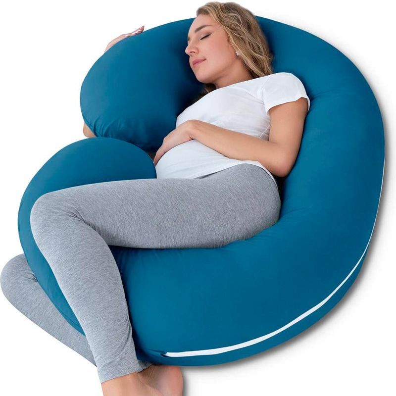 Large U Shape Contoured Body Pregnancy Nursing Maternity Pillow Cozy Comfortable