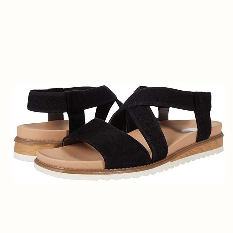 Comfortable black best sale sandals for walking