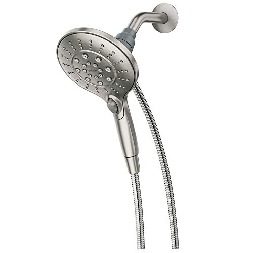 Engage with Magnetix Spot Resist Brushed Nickel 6-Spray Shower Head