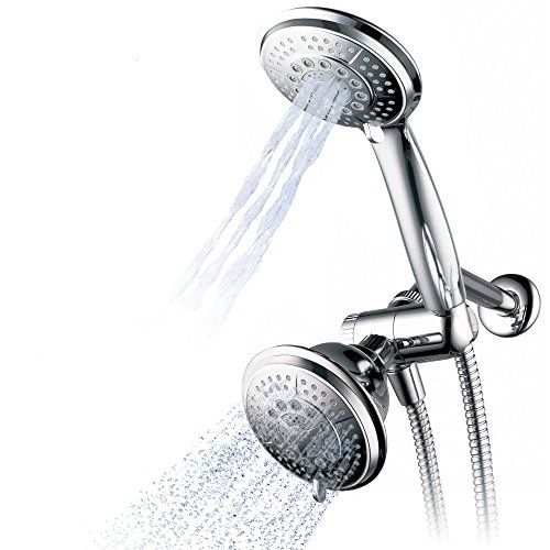 Full-Chrome 2 -in-1 Showerhead/Handheld-Shower Combo