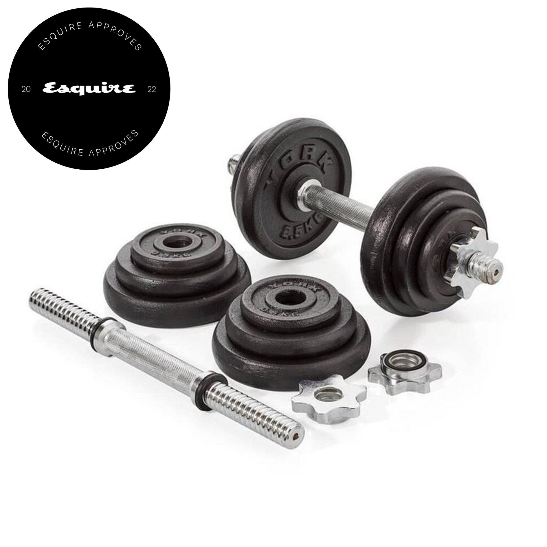 TnP Distribution 20kg Cast Iron Adjustable Dumbbell Set Hand Weight with Solid Dumbbell Handles Changed into Barbell Set Handily