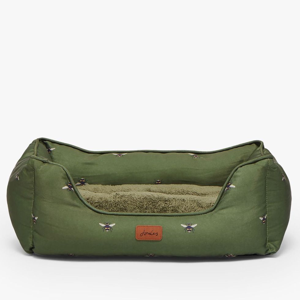 Joules Bee Print Dog Bed, Small