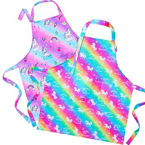 Sylfairy Kids' Apron With Pockets (Set of 2)