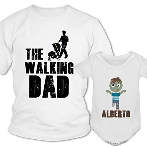 Camiseta papá personalizada + Body o camiseta bebé