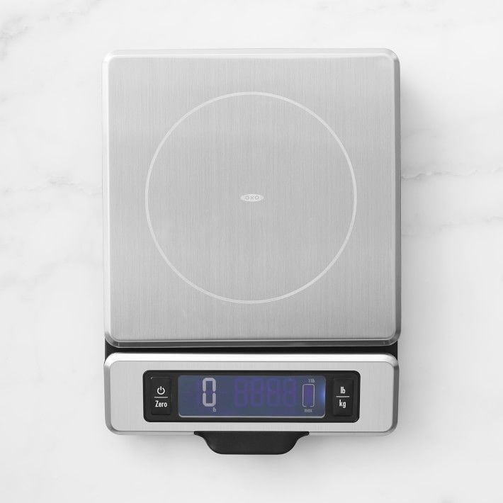 Steel Kitchen Scale Super Compact Multi Purpose Digital Glass Weighing 