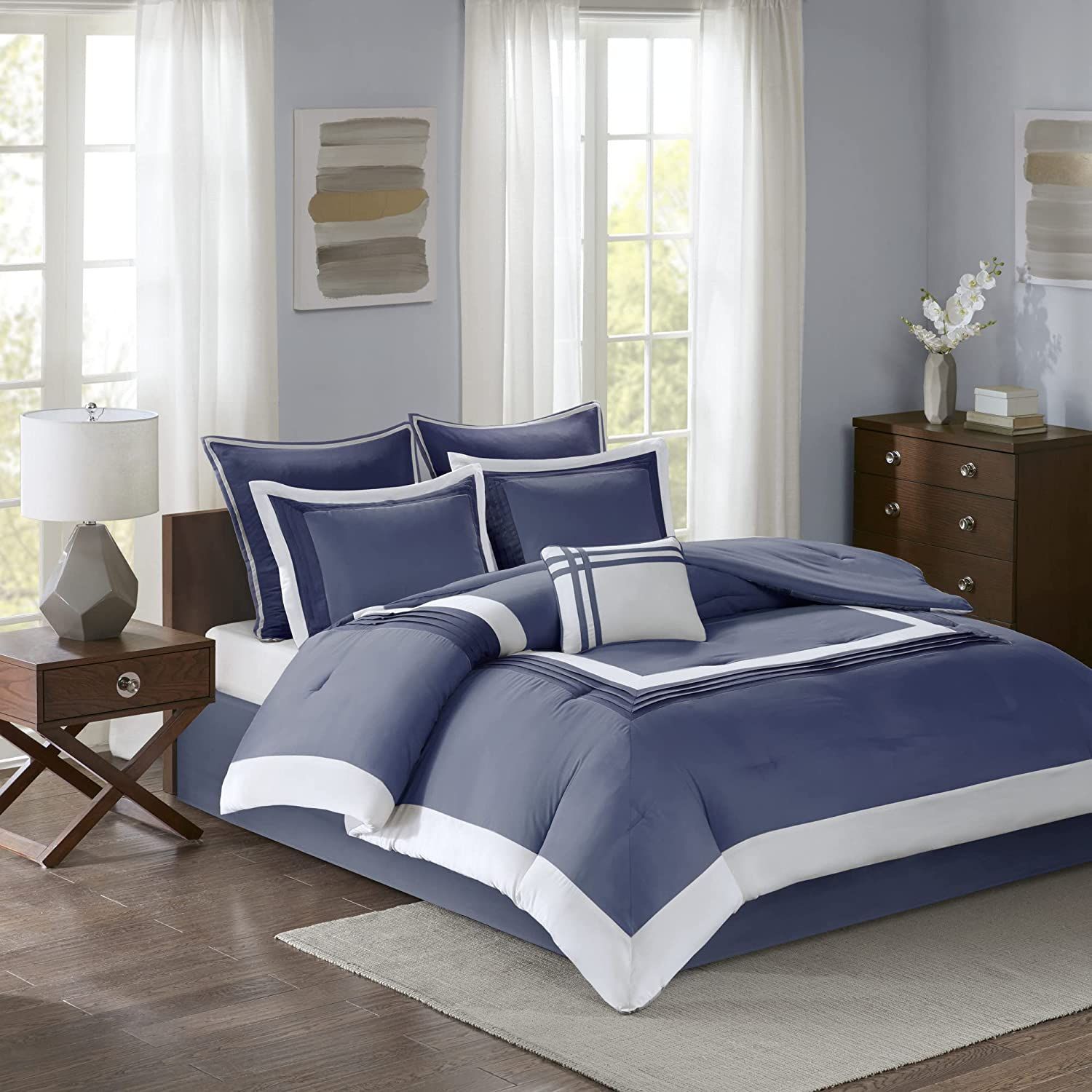 Elegant Comfort All Season Comforter and Year Round Medium Weight Super Soft Dow 