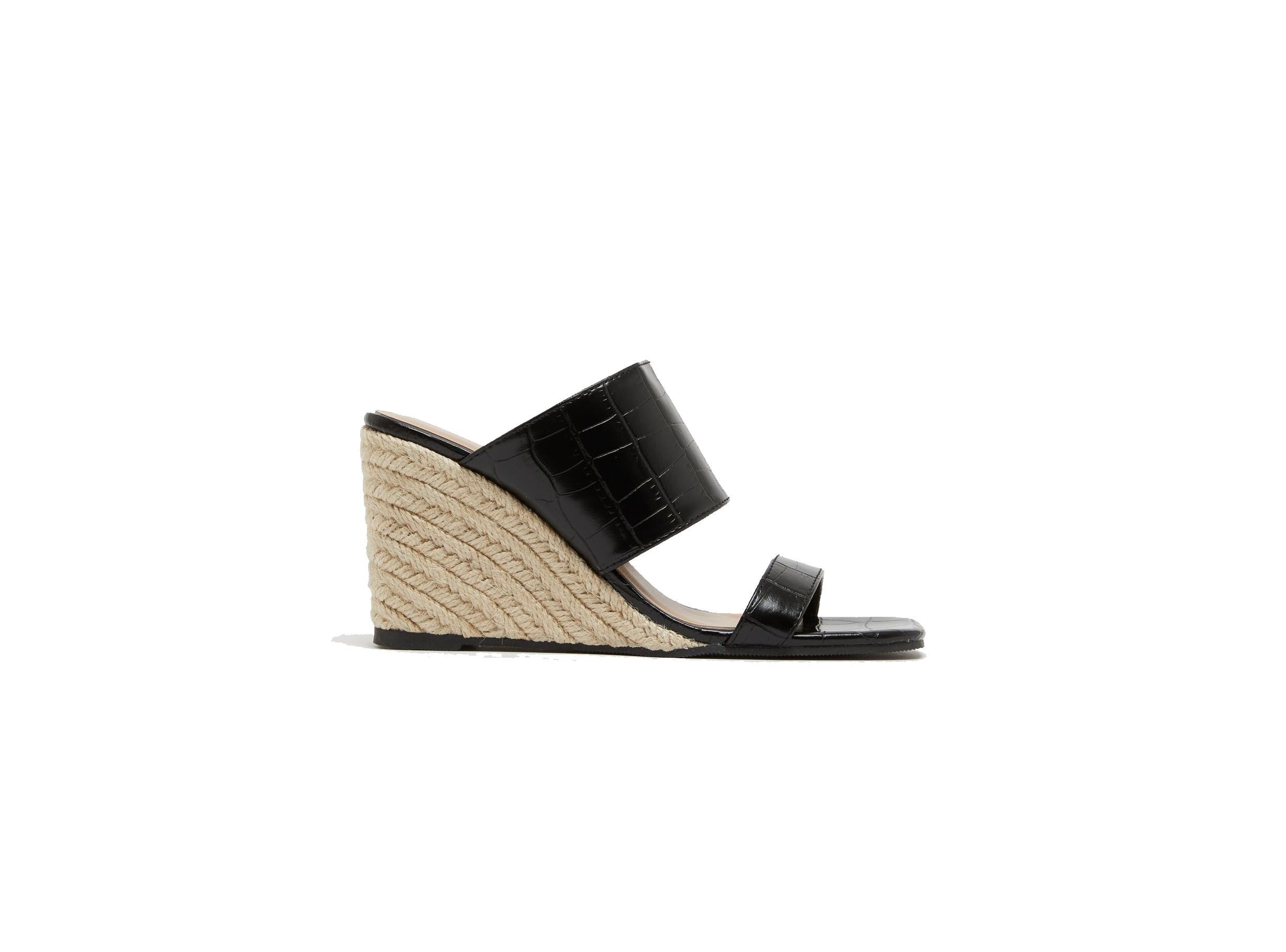 womens wedge slide sandals