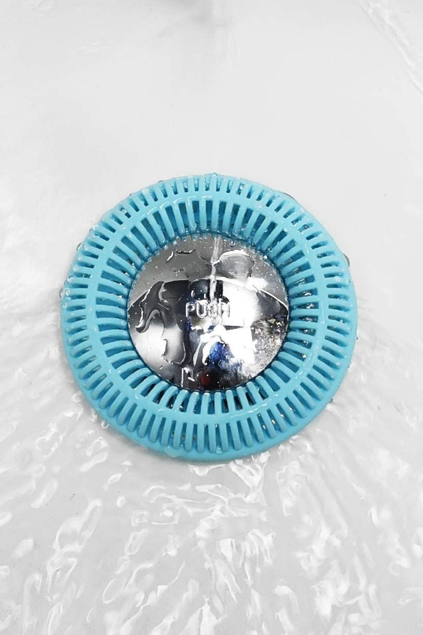 Drain Hair Catcher/Bathtub Drain Cover/Hair Stopper, Upgraded Drain  Protector with Silicone & Stainless Metal Designed for Pop-Up and Regular