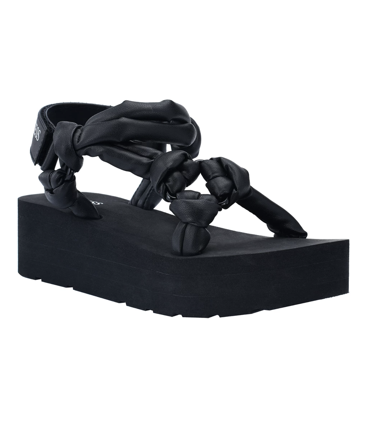 Women's Pleated Design Platform Sandals Casual Buckle Strap - Temu