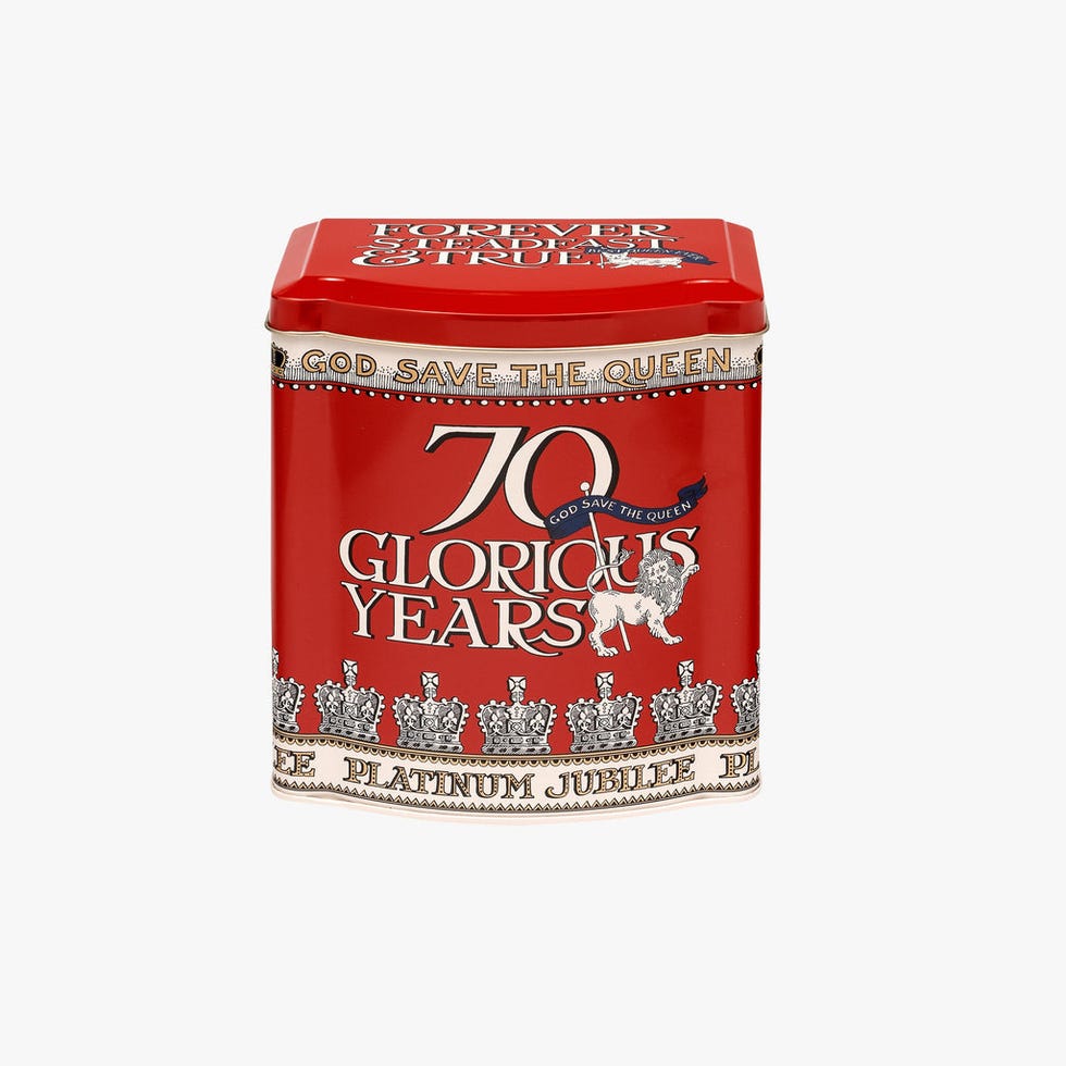 God Save the King Bow Fronted Tea Caddy