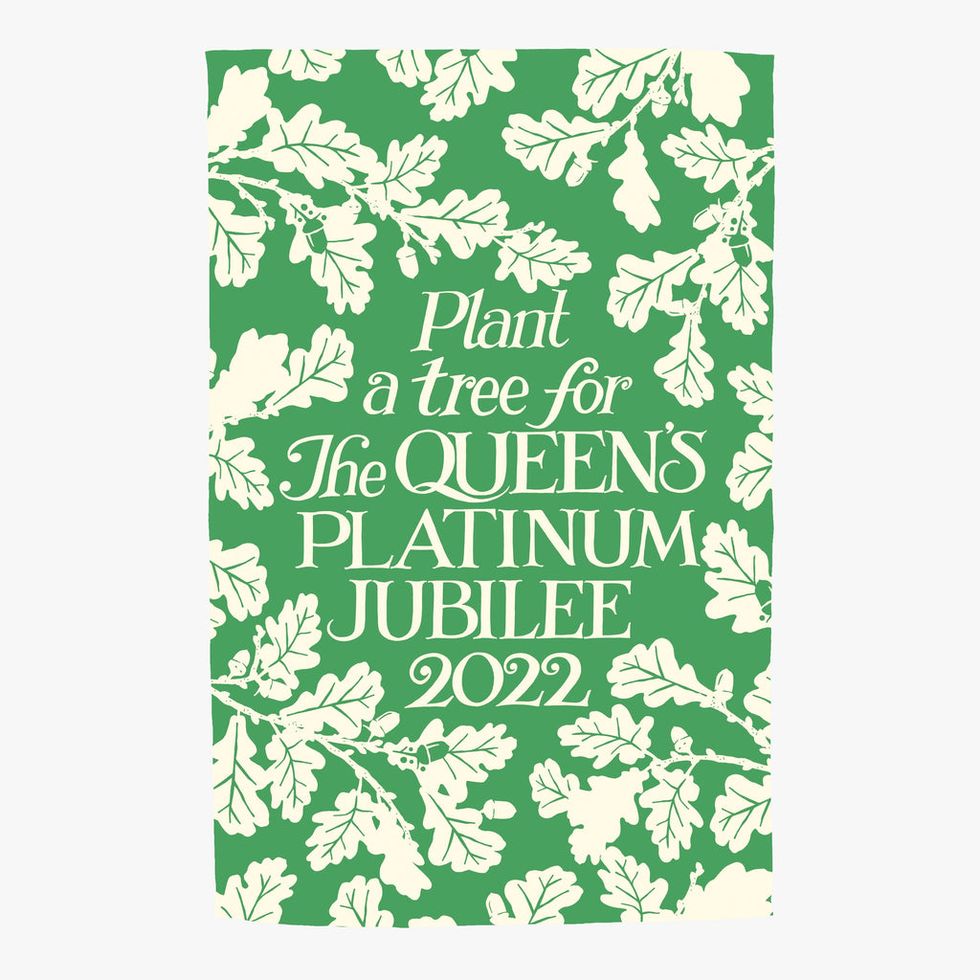 Jubilee Tree Planting Tea Towel