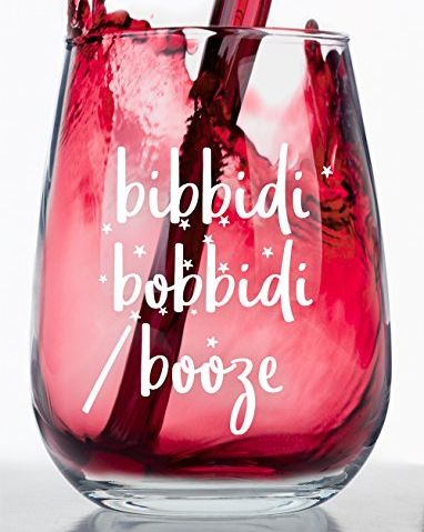 Bibbidi Bobbidi Booze Wine Glass
