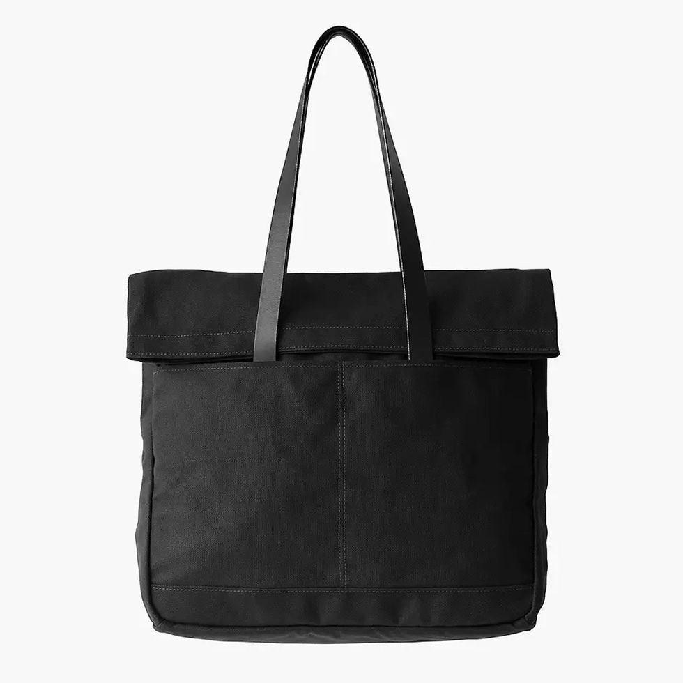 Madewell MAKR Canvas and Leather Fold Weekender Bag
