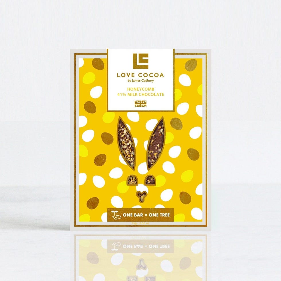 Easter Bunny Honeycomb Milk Chocolate Bar, Love Cocoa, £4.50