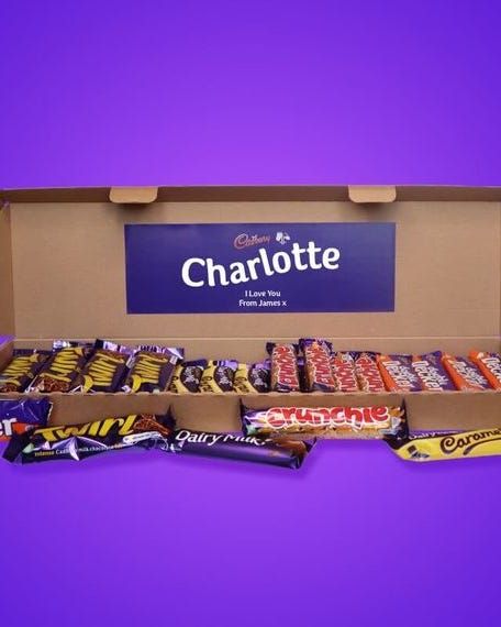 Personalised Cadbury Chocolate Letterbox Gift Hamper