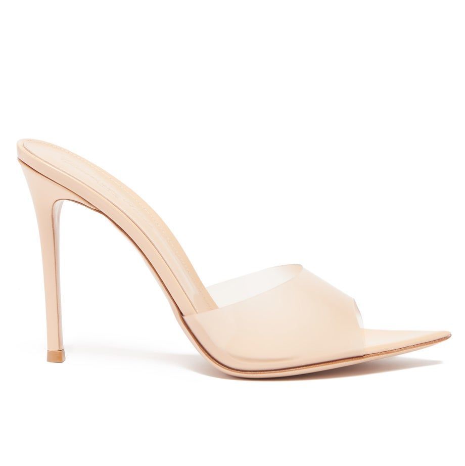 Elle 105 patent-leather and PVC mules - £610 