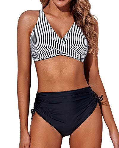 Spanx Assets Swimwear Push Up Underwire Tankini Top with Ruched Sides Size  S