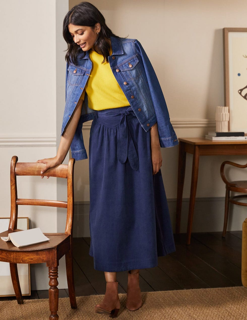 Tie Waist Cord Midaxi Skirt