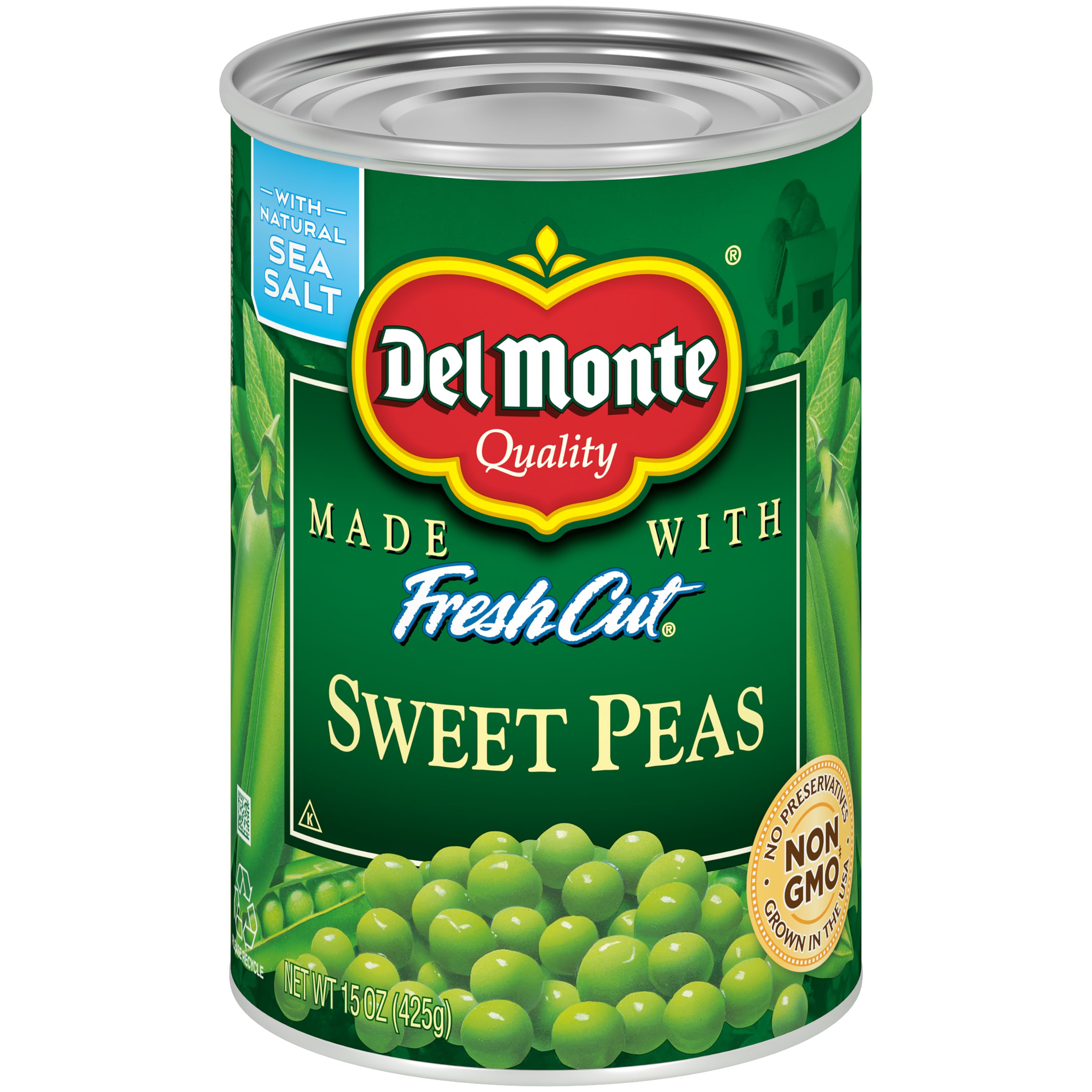 Del Monte Canned Sweet Peas, 15-Ounce