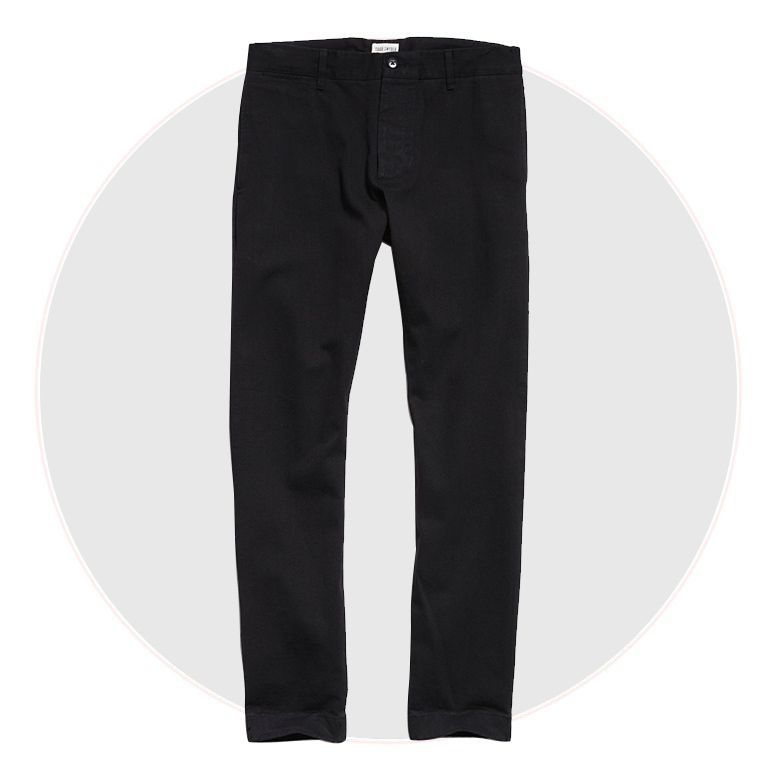 Japanese Selvedge Chino Pant in Black