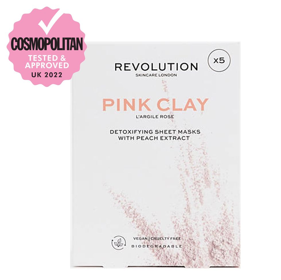 Biodegradable Detoxifying Pink Clay Sheet Mask Set