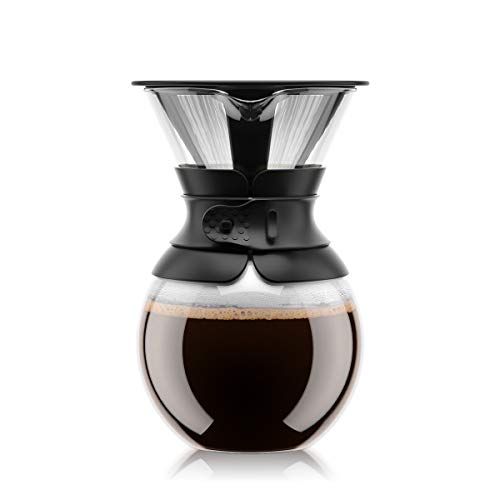 1L Black Band Pour Over Coffee Maker