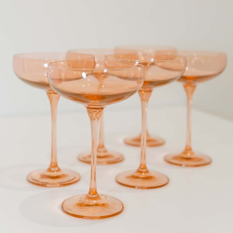 Estelle Colored Glass Champagne Coupe