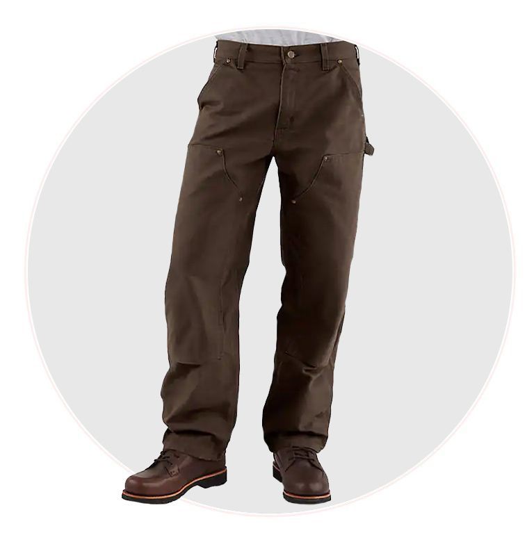 Loose Fit Washed Duck Double-Front Utility Work Pant