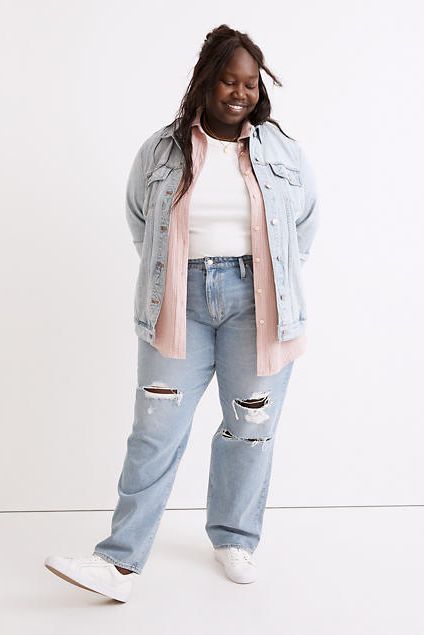 Madewell Baggy Straight Jeans in Earlhurst Wash