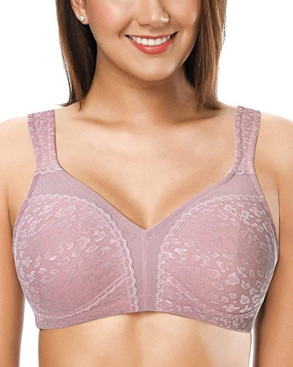 ZeroBound Women's Minimizer Bras Comfort Cushion Strap Wirefree Full  Coverage Large Bust Non-Padded Bra : : Clothing, Shoes &  Accessories