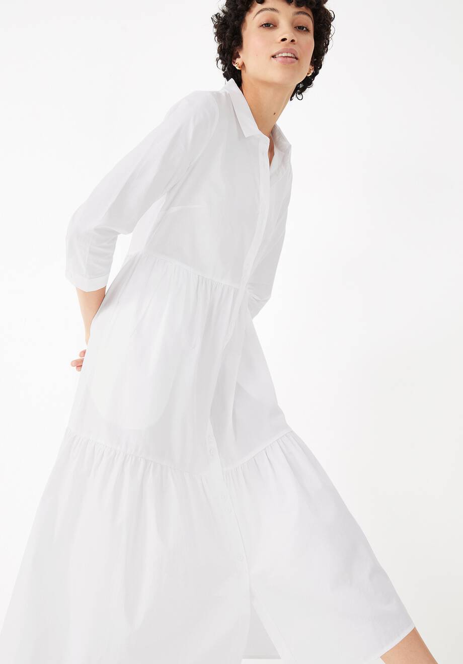 Cersie Cotton Poplin Midi Dress