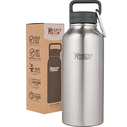 32oz Large Stainless Steel Tumbler & Straw - Healthy Human